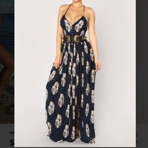 “Holy Slit” Fashion Nova Maxi Dress. NWT size Medium.